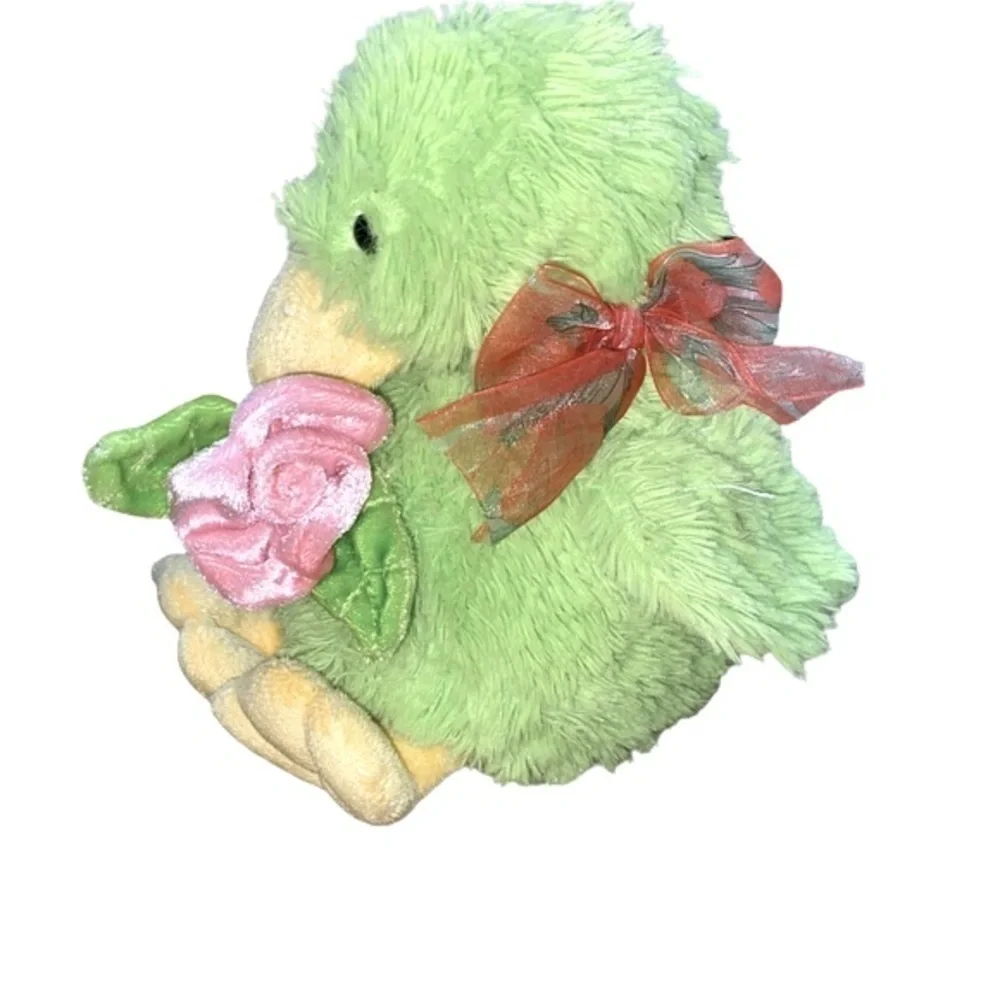 Green duck plush